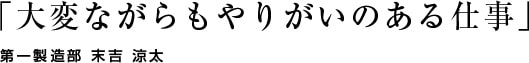 「大変ながらもやりがいのある仕事」